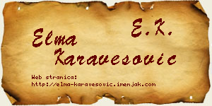Elma Karavesović vizit kartica